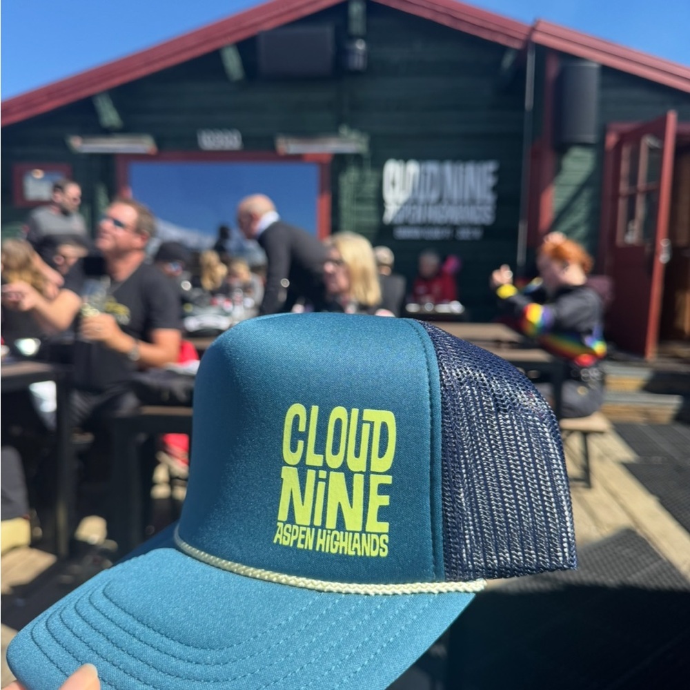 Cloud Nine Aspen Highlands Blue Trucker Hat